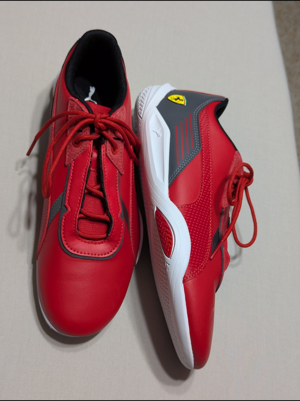 Puma Red Ferrari-Inspired Driving Sneakers